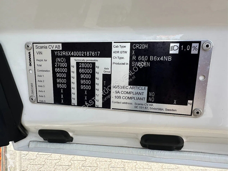 Kamion Scania R660 V8 6x4 or 6x2 Chassis with...