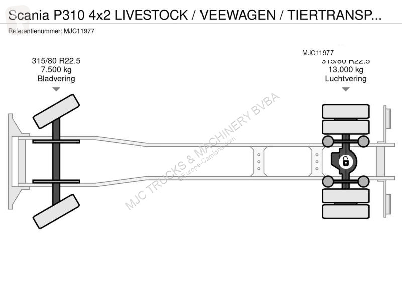 Camion Scania P310 4x2 LIVESTOCK / VEEWAGEN /...
