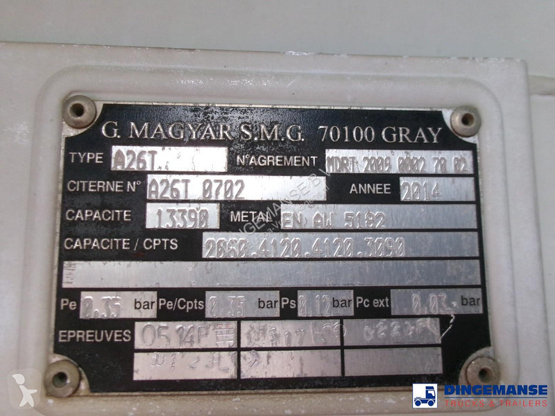 شاحنة Renault 270 4x2 fuel tank 13.8 m3 / 4 comp