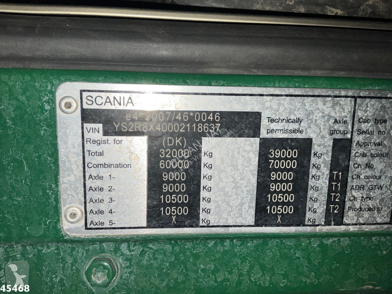 شاحنة Scania R 490 8x4 Euro 6 Effer  Tonmeter...