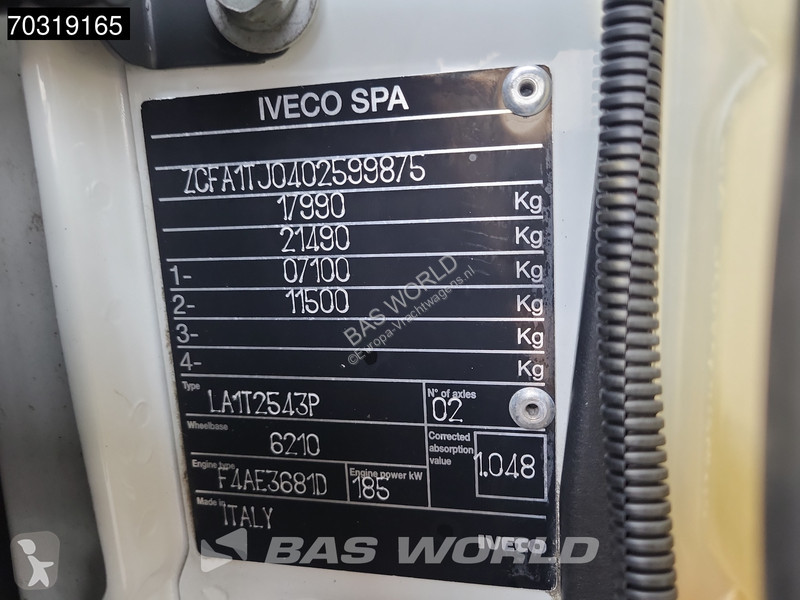شاحنة Iveco 180E250 4X2 Hyva V911 3S Crane Kran...