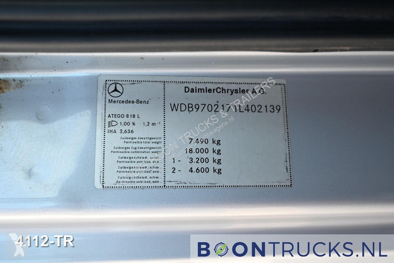 شاحنة Mercedes ATEGO 818 L | EURO5 * TAIL LIFT...