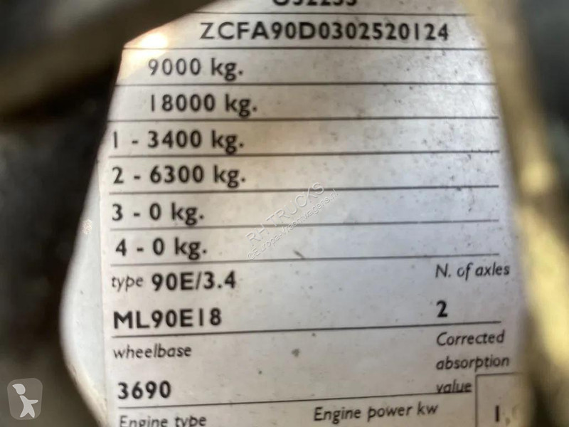 شاحنة Iveco EuroCargo 90 4X2 EURO 5 + KLAAS...