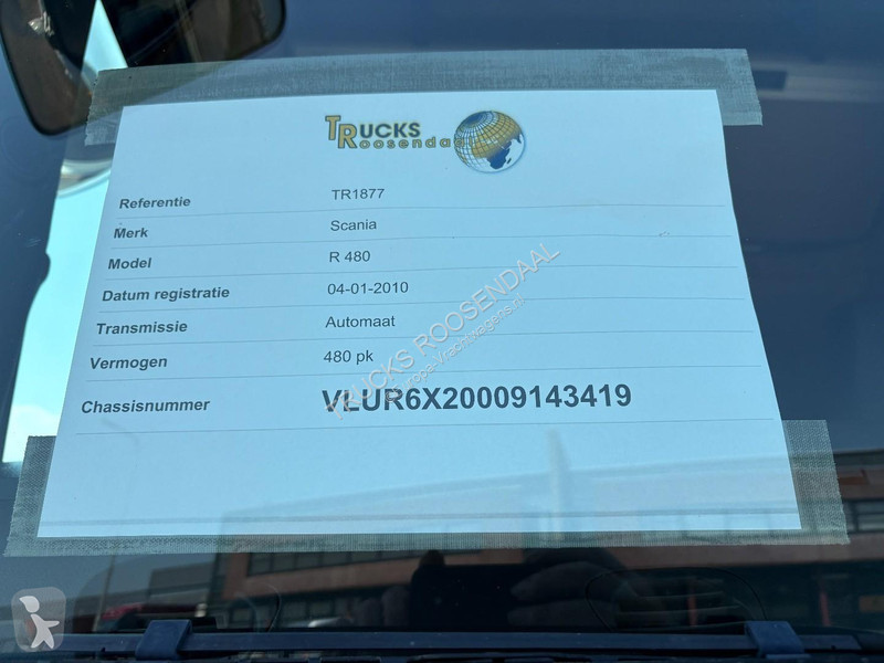 شاحنة Scania R 480 6X2 + 3 PEDAS + STEERING AXE...