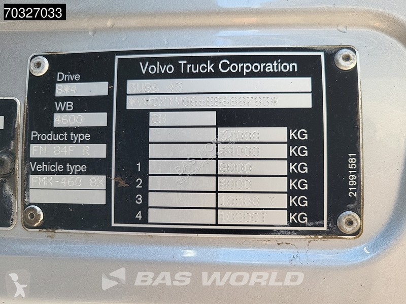 شاحنة Volvo 460 8X4 HIAB XR21Z59 Containers...