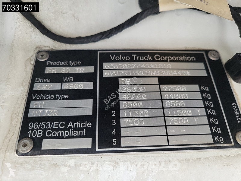 شاحنة Volvo 460 6X2 BDF Full Air suspension...