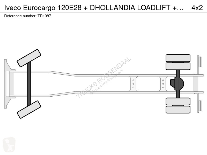 Грузовик Iveco 120E28 + DHOLLANDIA LOADLIFT +...