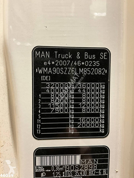 Camion MAN 35.430 Euro 6 Fassi 135 Tonmeter...