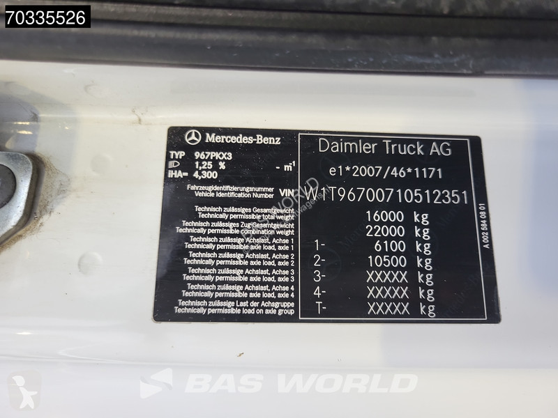 Mercedes 1623 4X2 16tonner FASSI F135.2.22 E...
