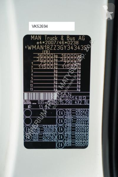 Kamion MAN TGM 15.290 / 4X2 / HYDROBURTA /...
