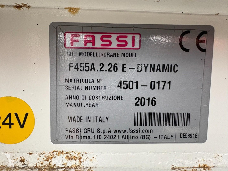 Lastbil MAN TGX + FASSI F 455 A---6X EXT. +...