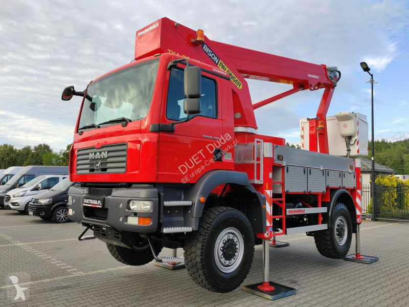 Camion MAN TGM 4x4 Zwyżka Bison Palfinger TKA...