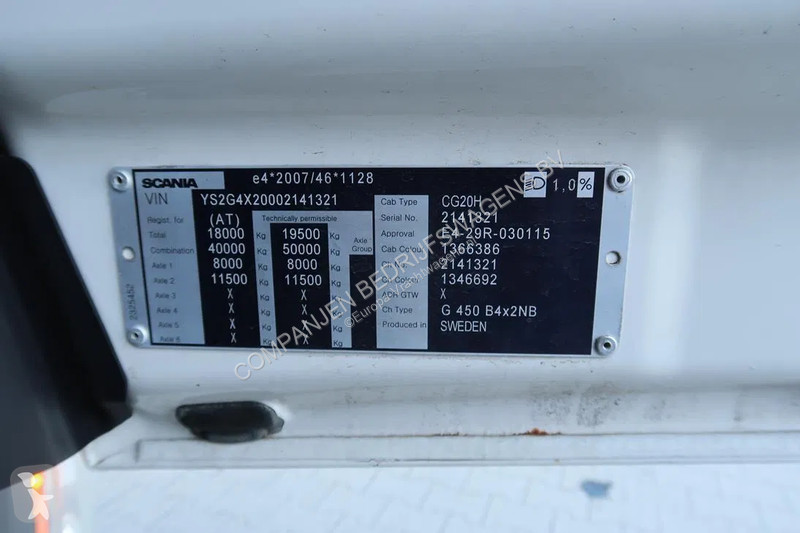 Camion Scania 450 Scania 450 met Cuppers bak -...
