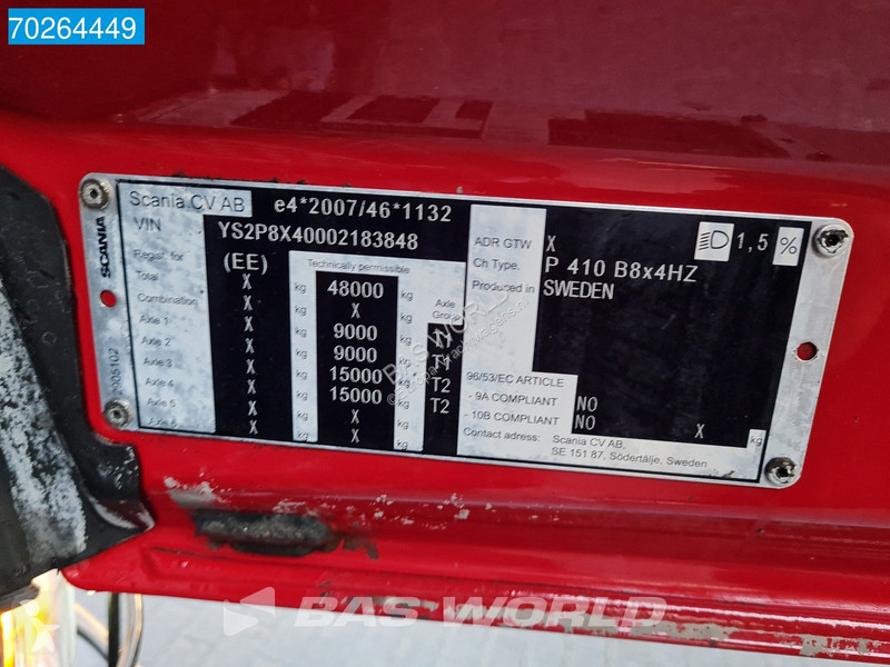 Camion Scania P410 8X4 N-Truck 19m3 tipper box...