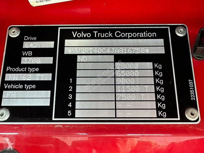 Camion Volvo FH 500 6X2 TREKKER /...
