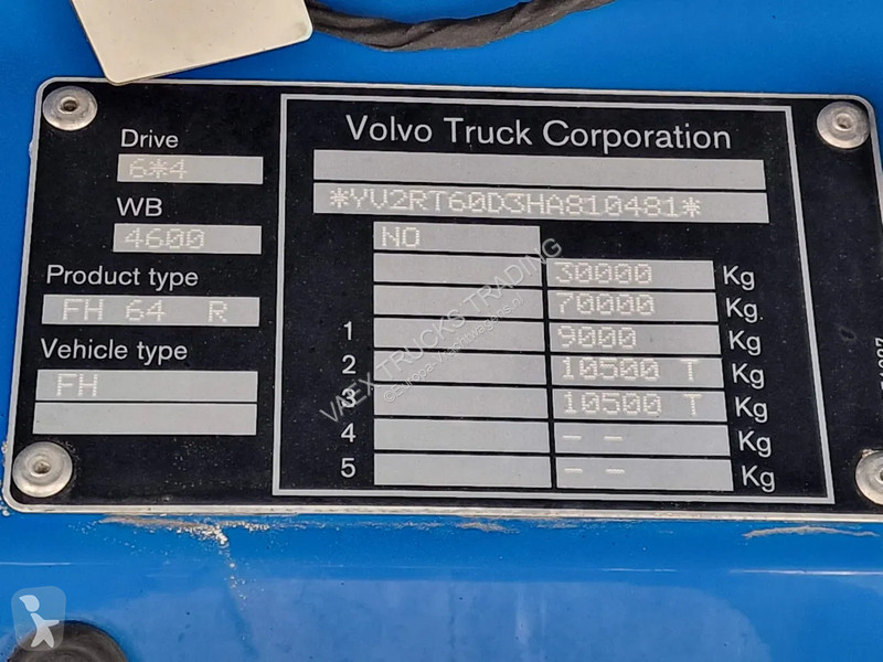 Kamion Volvo 13540 Globetrotter 6x4 - HMF 1920K...