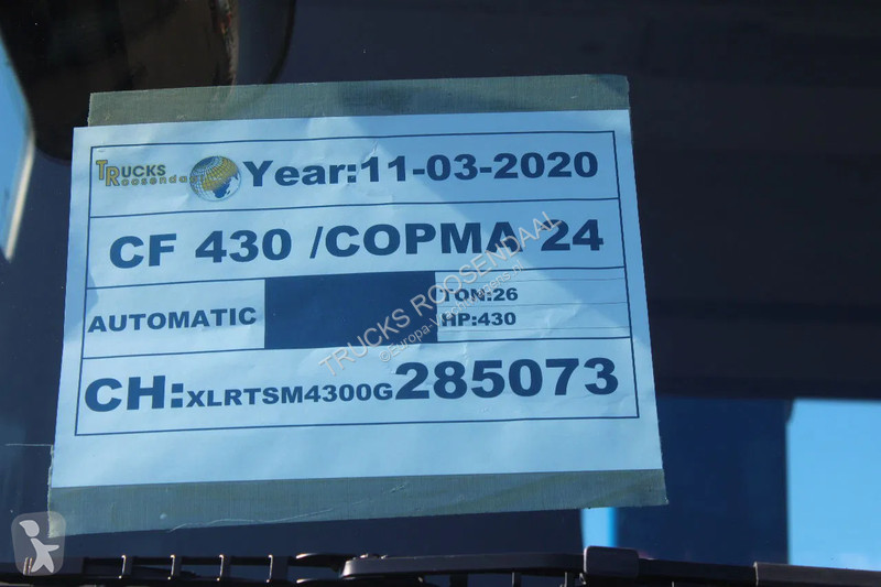 Kamion DAF 430 + COPMA 24TON/M + REMOTE + 6X2...