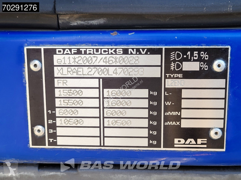 Camion DAF 260  4X2 HIAB 111 B-2 Hiduo Crane...