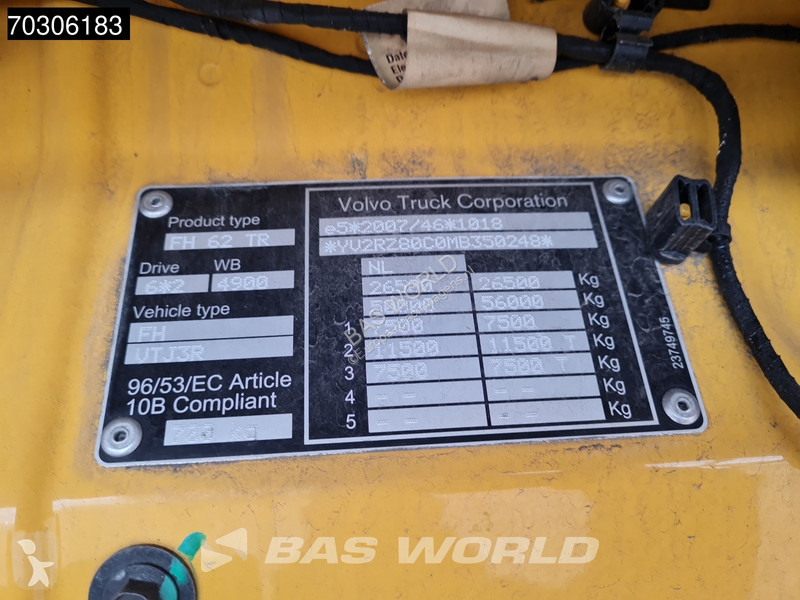 شاحنة Volvo 460 6X2 Curtainsider Combi LNG...
