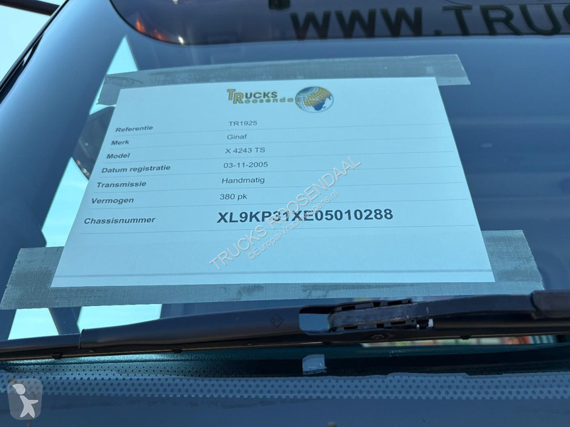 شاحنة Ginaf X 4243 TS HMF 1643 Z2 + 8x4 + HOOK...