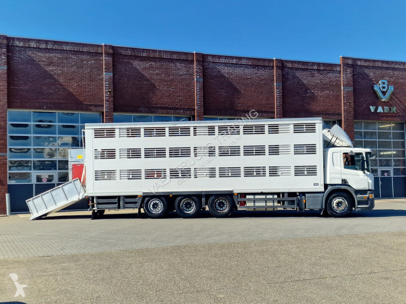 شاحنة Scania P400 8x4*4 - 2/3 deck livestock...