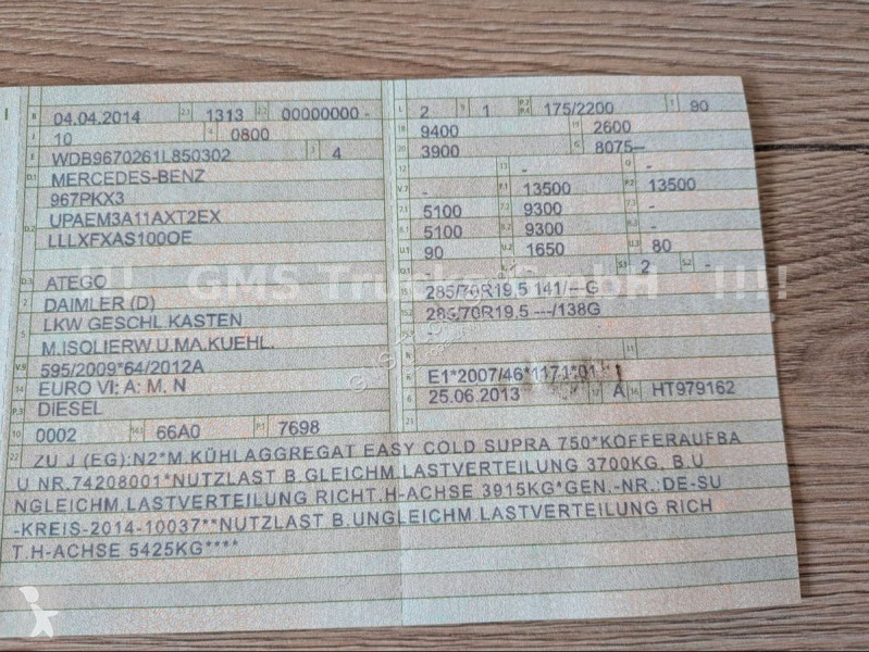 Vrachtwagen Mercedes 1324 / TK -25 Lemberet /...