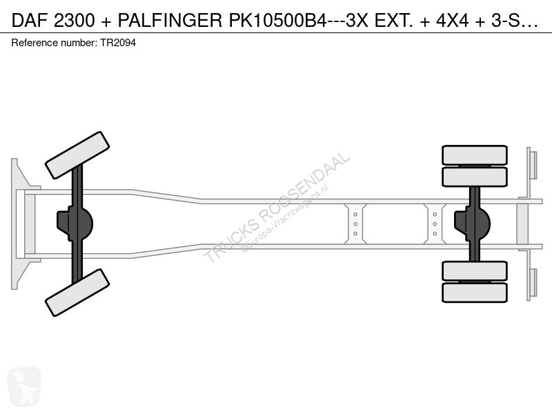 DAF + PALFINGER PK10500B4---3X EXT. + 4X4 +...