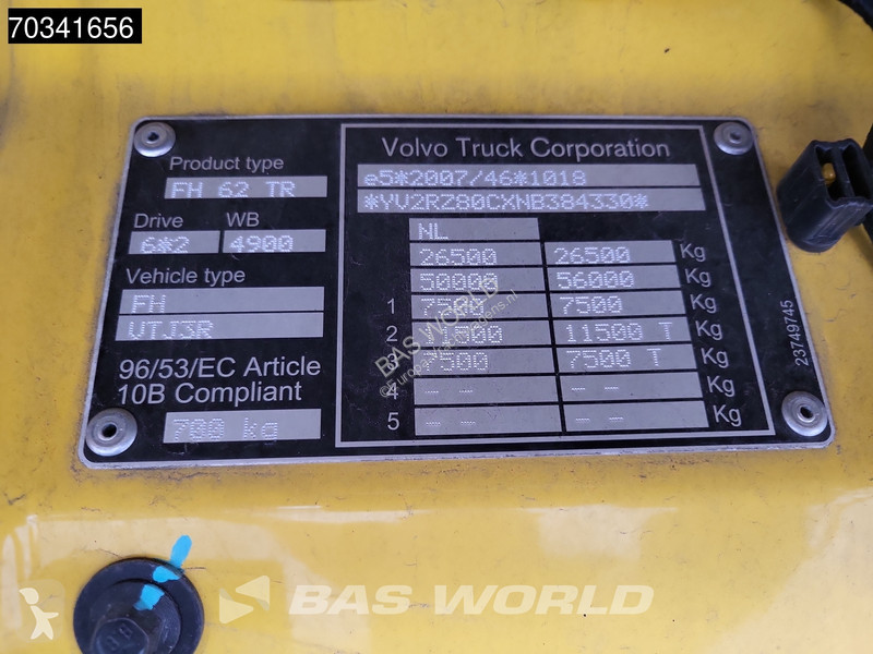 Kamion Volvo 460 6X2 LNG combi Sliding roof ACC...