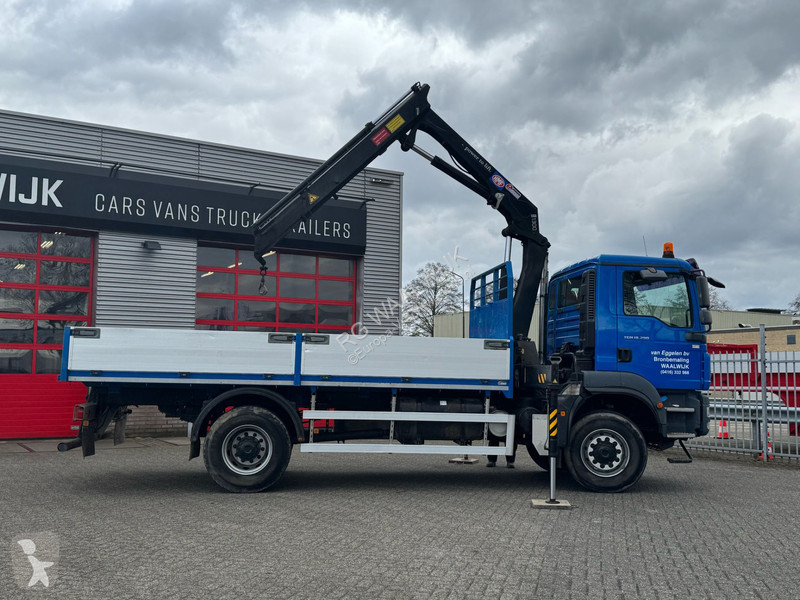 Traktor MAN TGM 18-290 4x4 Kraan met Open...