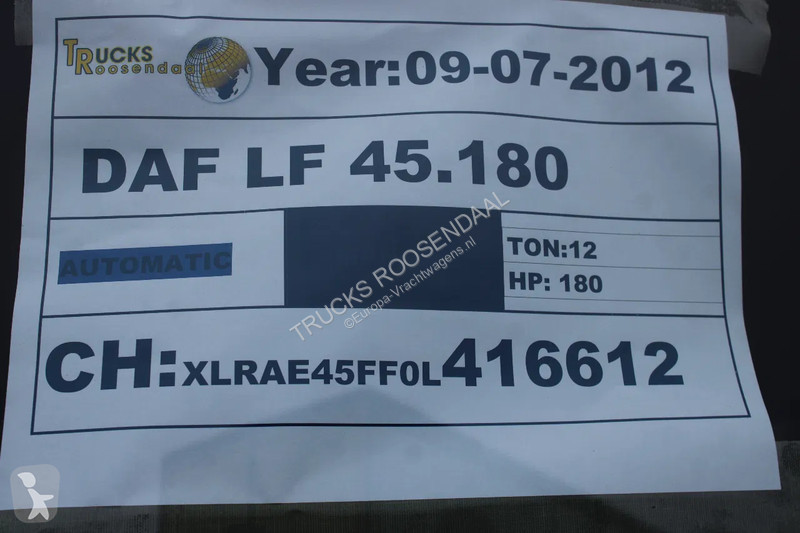 Kamion DAF LF + EURO 5 + thermo king LOW KM +...