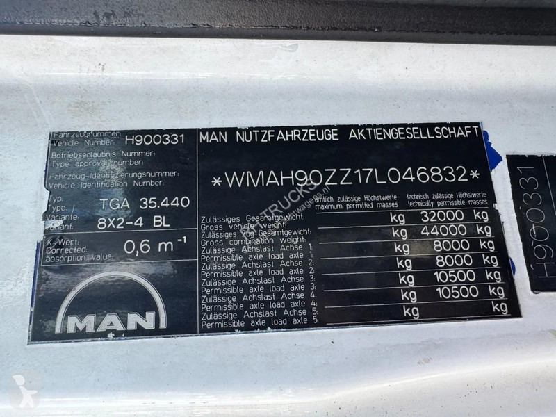 شاحنة MAN 35.440 8X2 - EURO 4 + HMF 2620K-RC...