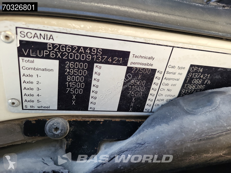 شاحنة Scania P380 P 6X2 Palfinger PK15500 Kran...
