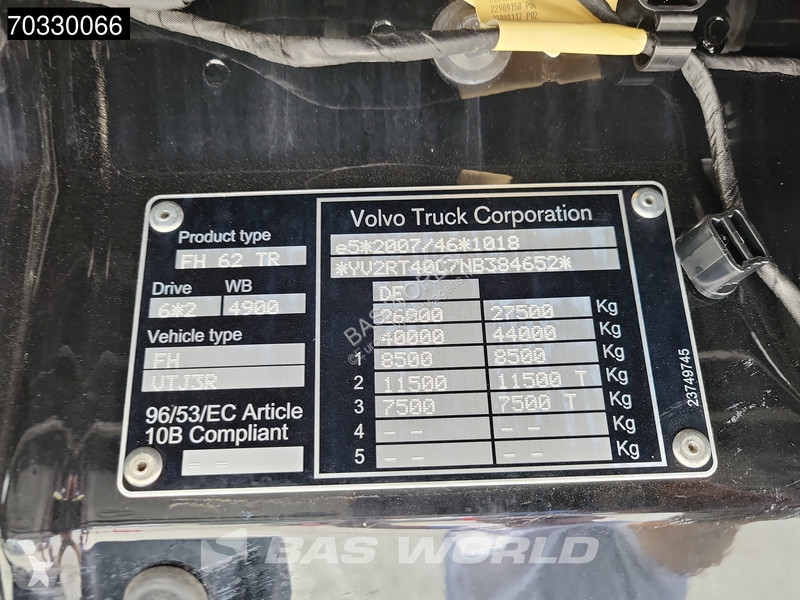 شاحنة Volvo 500 6X2 XL Full Air Lift Axle Euro 6