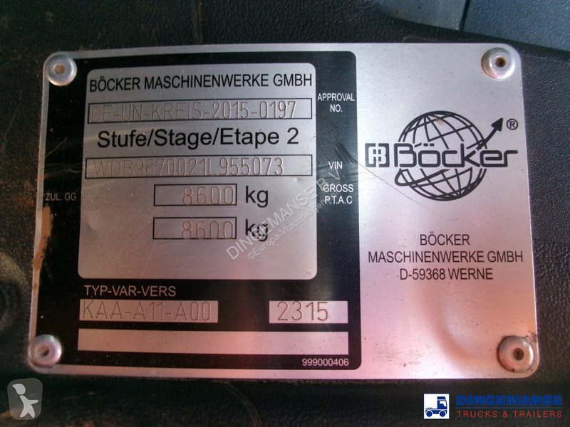 Kamion Mercedes 816 4x2 Bocker AK 32/1500 SPS...