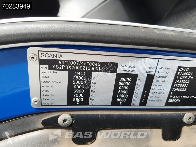 Camion Scania P410 8X2 N-Truck Palfinger Q150Z...