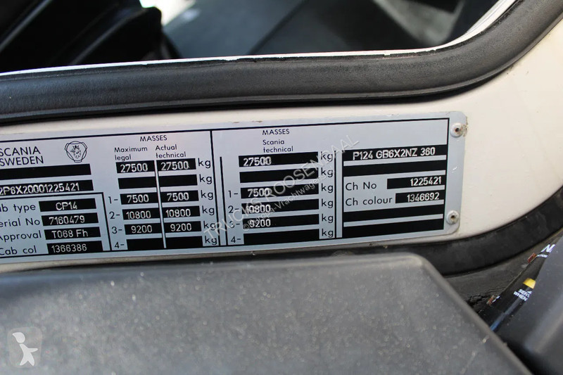 Camion Scania -360 + HOOK + 6X2 + MANUAL + EURO 2