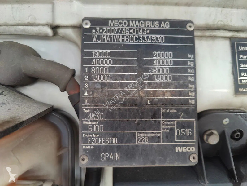 Kamion Iveco 310 Euro6 + FASSI F155 A.022 E-Active