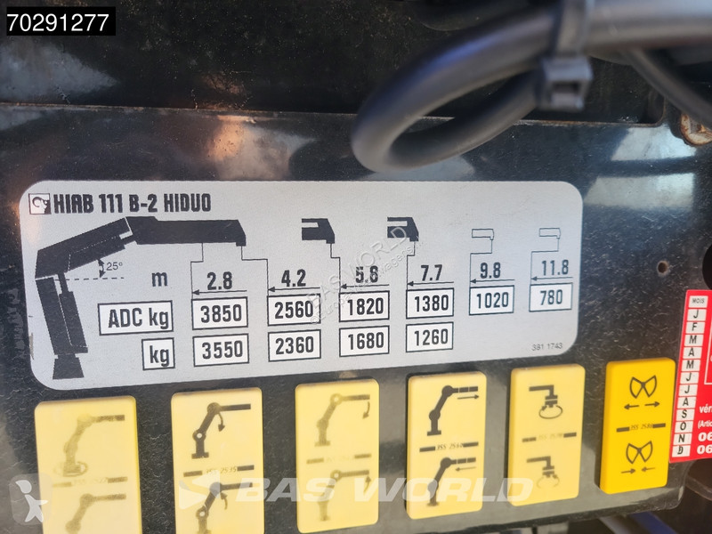 Vrachtwagen DAF 260  4X2 HIAB 111 B-2 Hiduo...