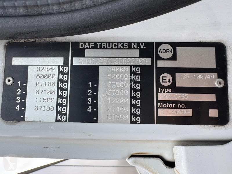 Lastbil DAF 85360 8x2 + HIAB 422E8 + REMOTE...