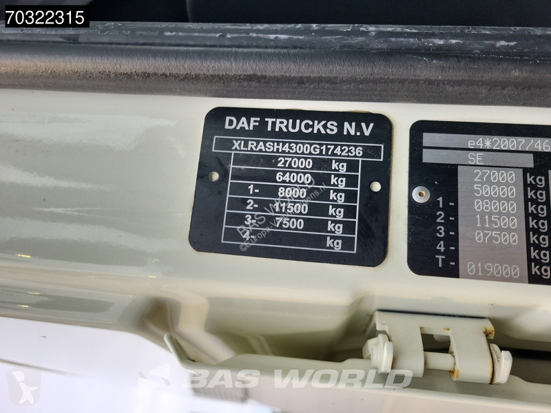 شاحنة DAF 530  6X2 Lift Axle 4,80m Wheelbase...