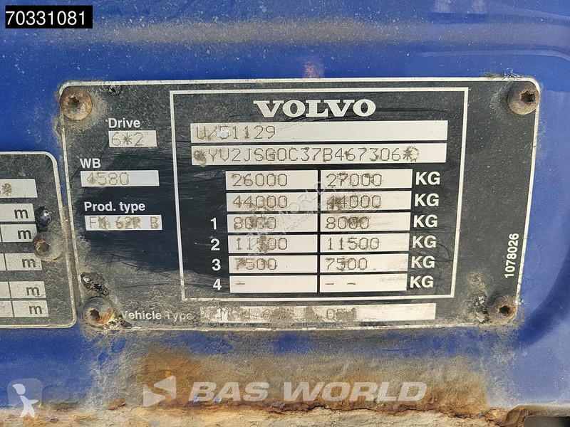 شاحنة Volvo 400 6X2 Stokota Fuel tanker 18.500...