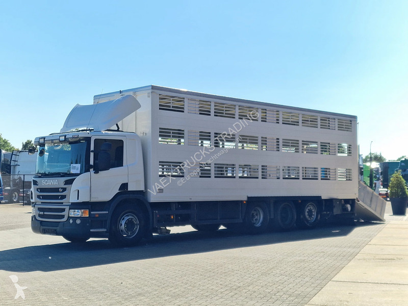 شاحنة Scania P400 8x4*4 - 2/3 deck livestock...