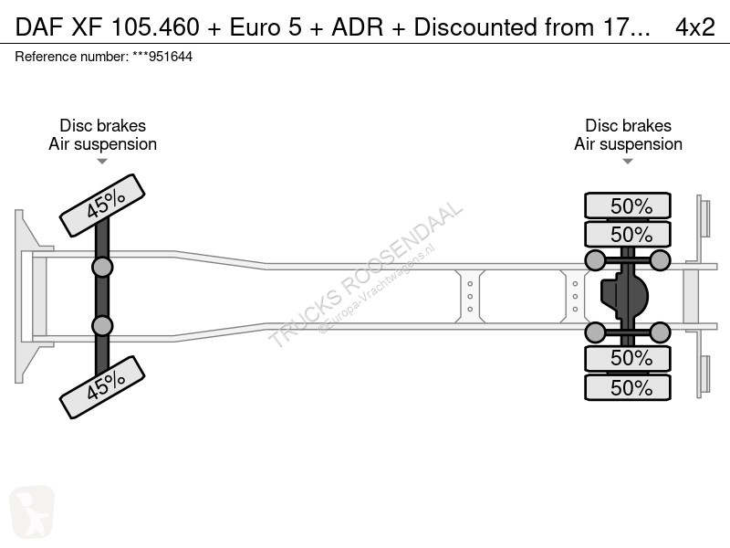 Camion DAF 105460 + Euro 5 + ADR + Discounted...