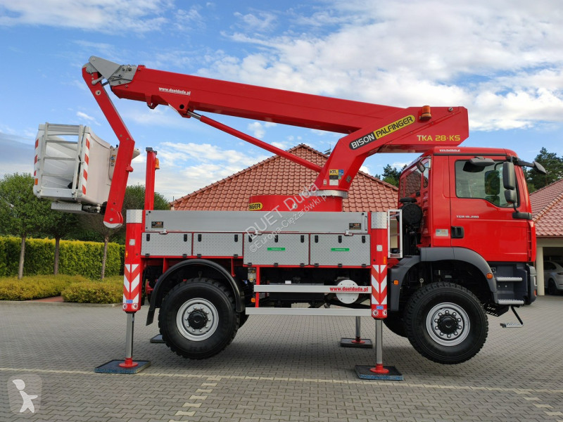 Camion MAN TGM 4x4 Zwyżka Bison Palfinger TKA...
