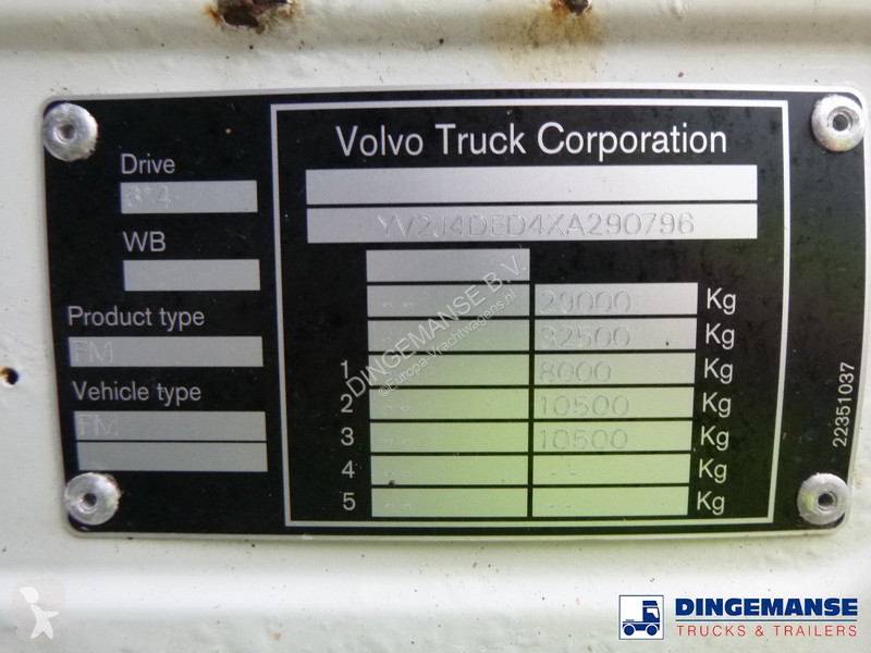 Lastbil Volvo FM7 290 6X4 RHD vacuum tank 13.7 m3