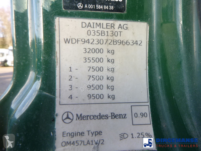 Camion Mercedes 3236 8x4 RHD tipper + Hiab 1283...