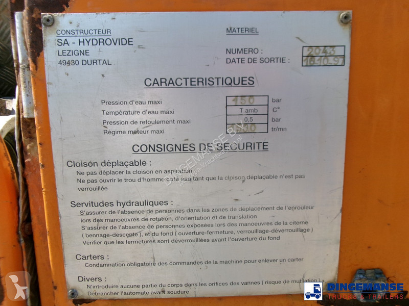 Camion MAN 8x4 Euro 2 vacuum tank ADR 15 m3 / 2...