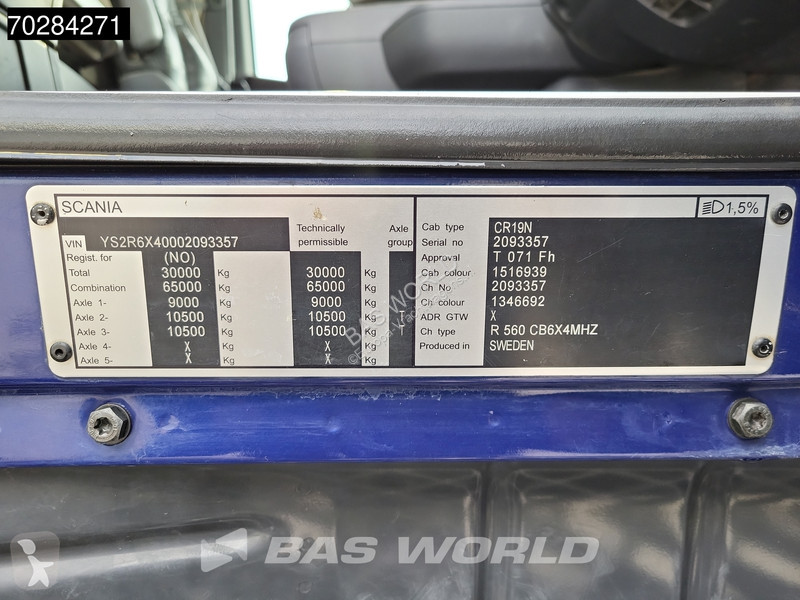 Camion Scania 560 6X4 11 m3 tipper Full steel...