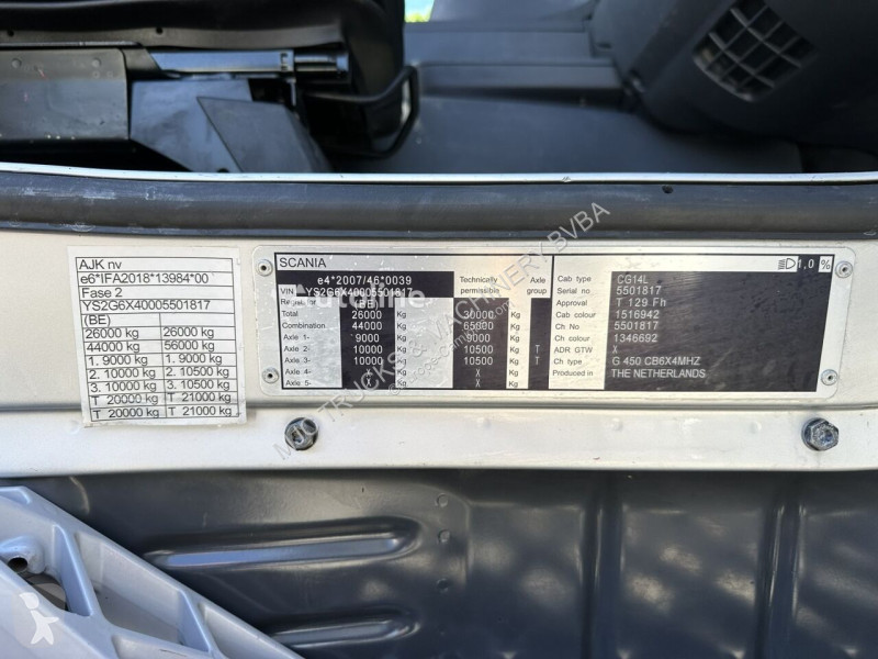 Lastbil Scania G450 6x4 HOOKLIFT AJK 20T -...
