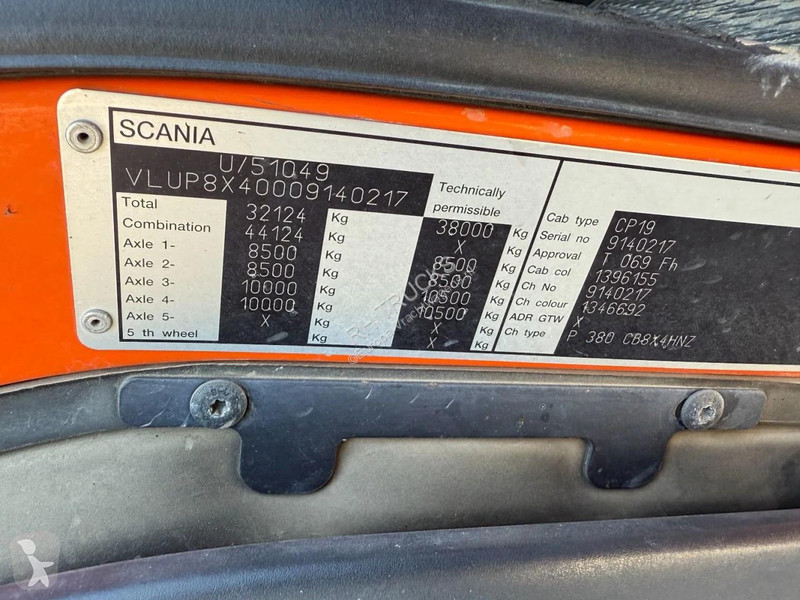 شاحنة Scania P380 8X4 + FAUN HK40 + FYJIB +...